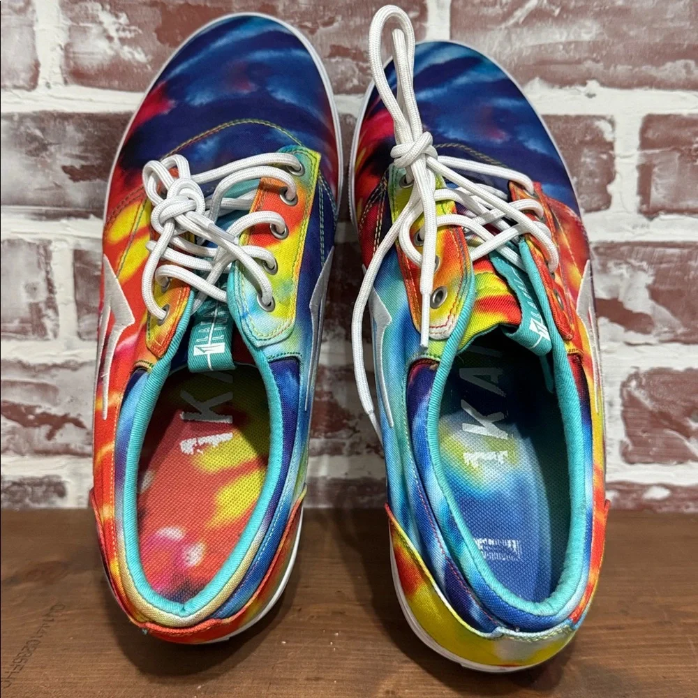Lakai Men's Griffin Sneakers- Orange Tie-Dye / Lace-Up / Low-Top / Size 11 - Picture 10 of 11